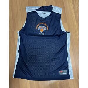 Nike Blue and White Basketball Jersey